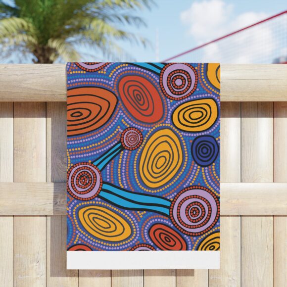 Vibrant Coral Reef Beach Towels – Skipping Stones (p) - Image 7