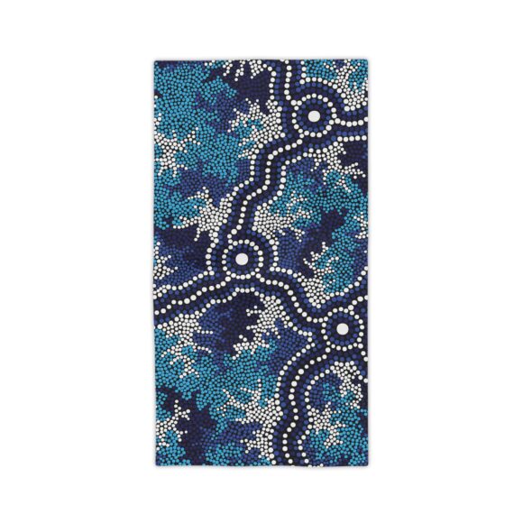 Vibrant Coral Reef Beach Towels – Wetland Dreaming Blue - Image 5