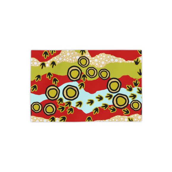 Vibrant Coral Reef Beach Towels – Emu Tracks 2 - Image 2