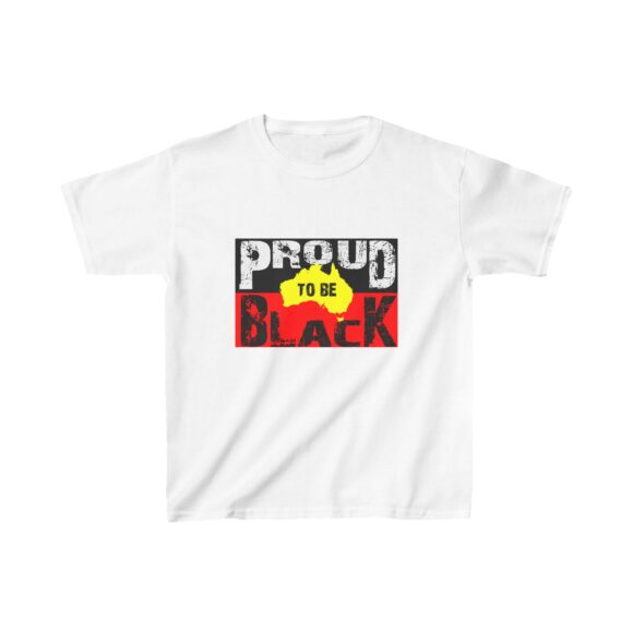 Kids Heavy Cotton Tee - Proud to be black