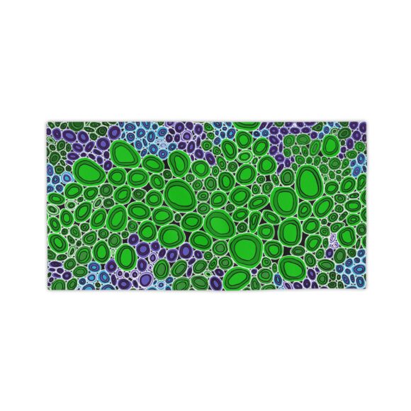 Vibrant Coral Reef Beach Towels – Rocks green - Image 6