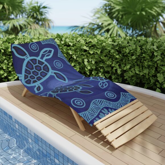 Vibrant Coral Reef Beach Towels – Sea Turtles 3 - Image 12