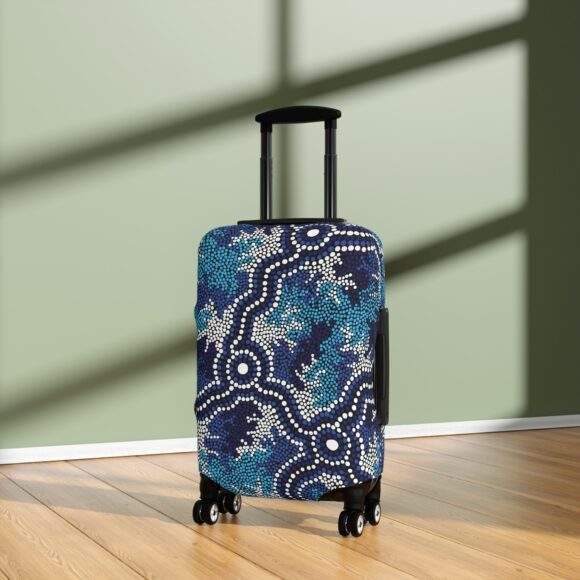 Luggage Cover - Wetland Dreaming blue - Image 4