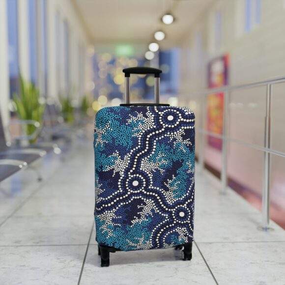 Luggage Cover - Wetland Dreaming blue - Image 7