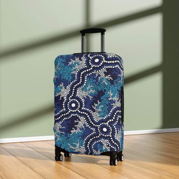 Luggage Cover - Wetland Dreaming blue - Image 8