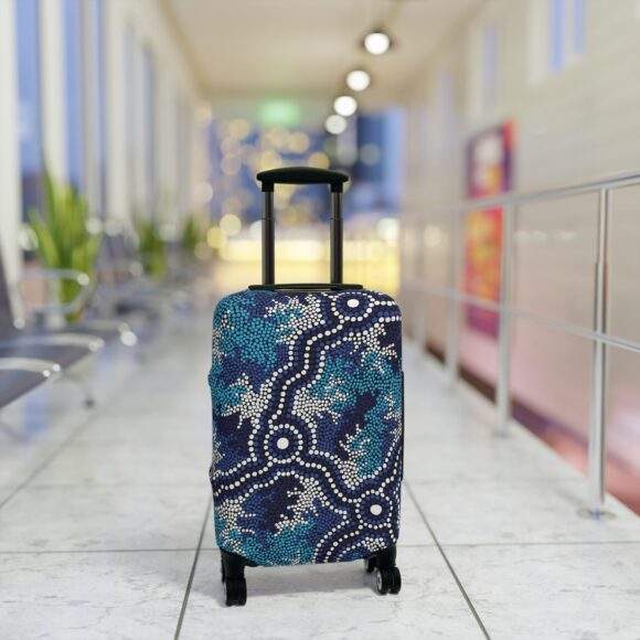 Luggage Cover - Wetland Dreaming blue - Image 3