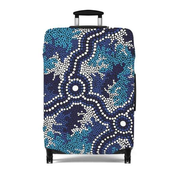 Luggage Cover - Wetland Dreaming blue - Image 9