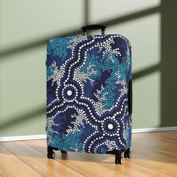 Luggage Cover - Wetland Dreaming blue - Image 12