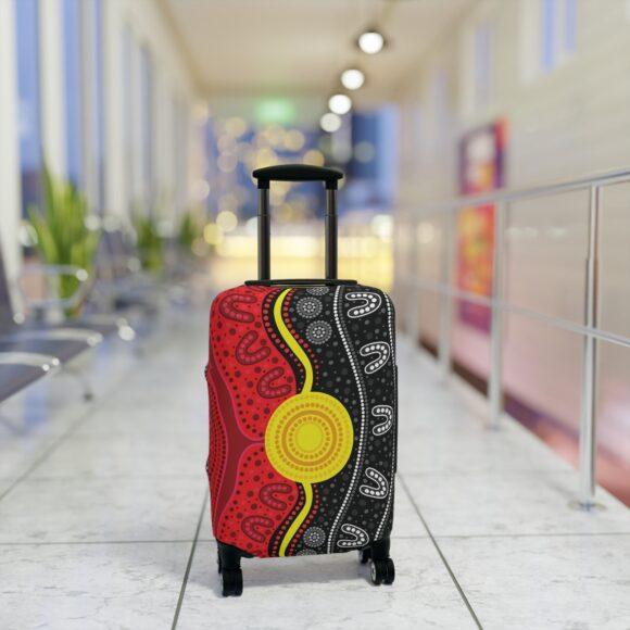 Luggage Cover - Flag Sunset - Image 3